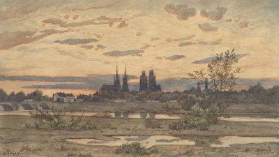 Näkymä Moulinsiin, n. 1850-60. tekijältä Henri Joseph Harpignies