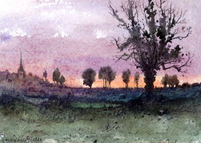 Maisema, 1881 tekijältä Henri Joseph Harpignies