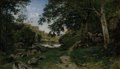 Kalliopolku Morvanin kivipolussa Morvanissa, 1869. tekijältä Henri Joseph Harpignies