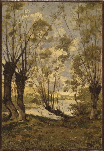 Willows Loiren rannoilla, 1893 tekijältä Henri Joseph Harpignies