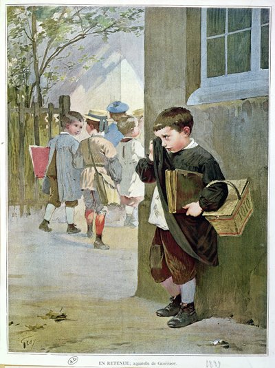 Vangittuna, 1889 tekijältä Henri Jules Jean Geoffroy