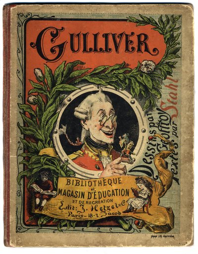 Lemuel Gulliverin muotokuva. Kansikappale Jonathan Swiftin (1667-1745) elokuvalle Gulliver