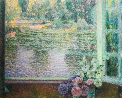 Ikkuna joelle. tekijältä Henri Le Sidaner