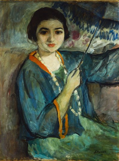 Nono sateenvarjolla; Yhdeksäs - l "Sateenvarjot, tekijältä Henri Lebasque