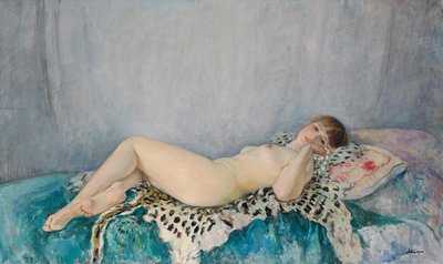 Alaston leopardin iholla, Le Cannet, 1926 tekijältä Henri Lebasque