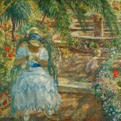 Palmujen alla; palmujen alla, tekijältä Henri Lebasque
