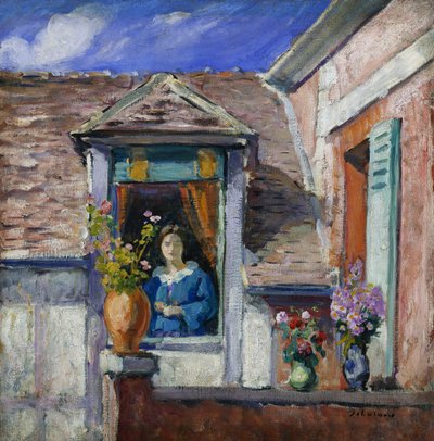 Nainen ikkunassa; Femme a la Fenetre, tekijältä Henri Lebasque