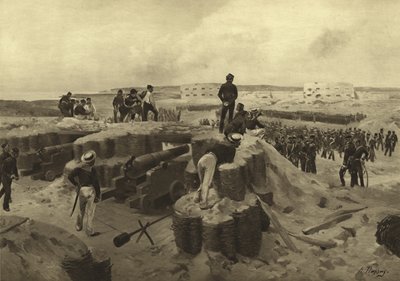 Bomarsundin taistelu, 1854 (syväpaino) tekijältä Henri Louis Dupray