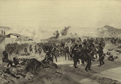 Korunnan taistelu, 1809 (syväpaino) tekijältä Henri Louis Dupray