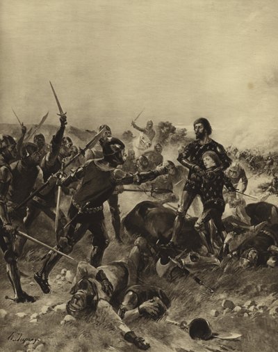 Poitiersin taistelu, 1356 (syväpaino) tekijältä Henri Louis Dupray