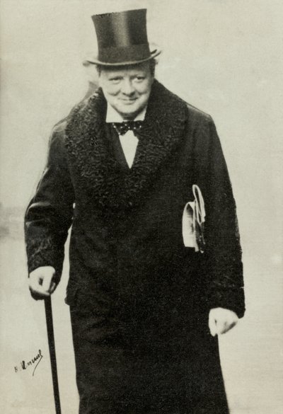 Winston Churchillin muotokuva (kuva) tekijältä Henri Manuel