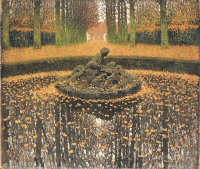Kuningattaren suihkulähde, Versailles, noin 1920 tekijältä Henri Martin