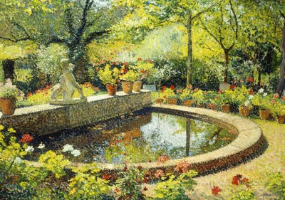 Lampi Marquayrolissa; Le Basin de Marquayrol, noin 1930 tekijältä Henri Martin