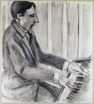 Alfred Cortot (kynä, muste ja akvarelli) tekijältä Henri Matisse