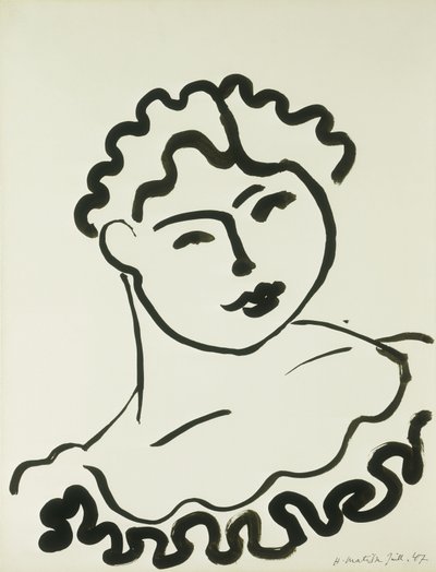 Naisen rintakuva (Tati) tekijältä Henri Matisse