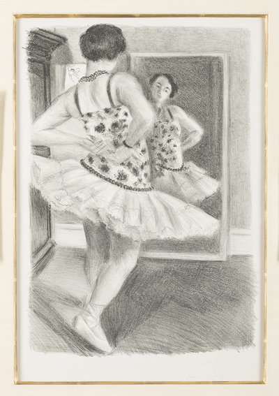 Tanssija heijastuu peiliin tekijältä Henri Matisse