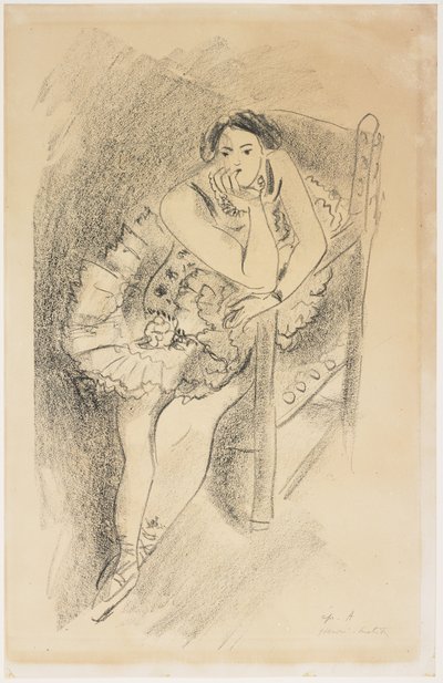 Tanssija puisessa tuolissa tekijältä Henri Matisse