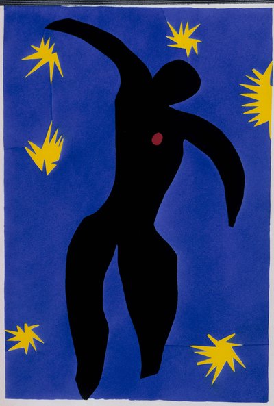 Ikaroksen putoaminen. Teoksesta "Jazz". Taulu VIII. S. 55 tekijältä Henri Matisse