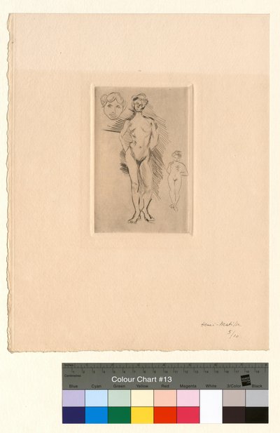 Kaksi alastonta hahmoa, yksi pää tekijältä Henri Matisse