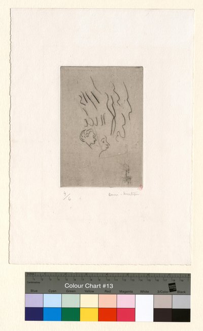 Kaksi pientä profiilia (syövytyskoe) tekijältä Henri Matisse