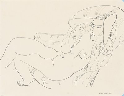 Nainen alasti, kädet kohotettuna tekijältä Henri Matisse