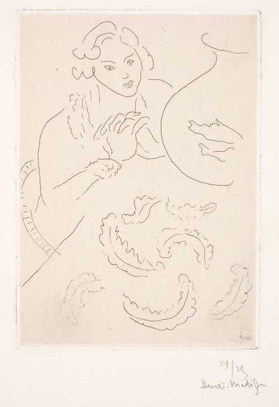 Kuva kultaisten kalojen vieressä tekijältä Henri Matisse