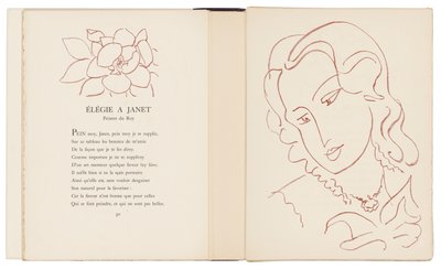 Valikoima Ronsardin Amoursia tekijältä Henri Matisse