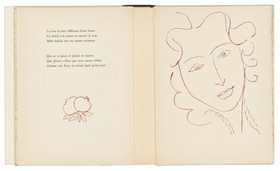 Valikoima Ronsardin Amoursia tekijältä Henri Matisse