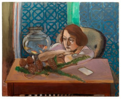 Nainen akvaarion edessä tekijältä Henri Matisse