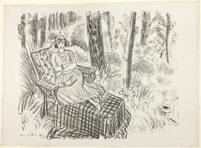 Tyttö lepotuolissa tekijältä Henri Matisse