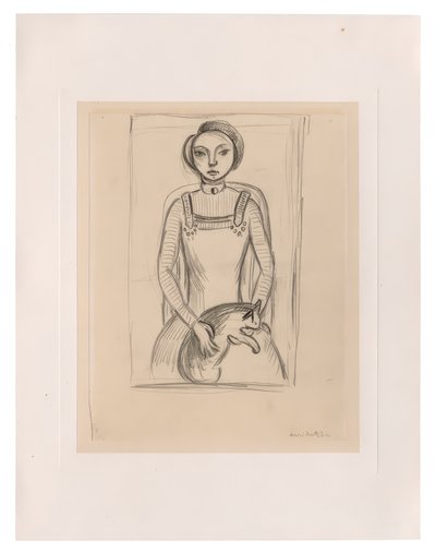 Tyttö ja kissa tekijältä Henri Matisse