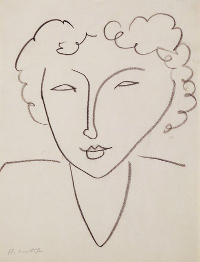 Naisen pää; Tete de Femme tekijältä Henri Matisse