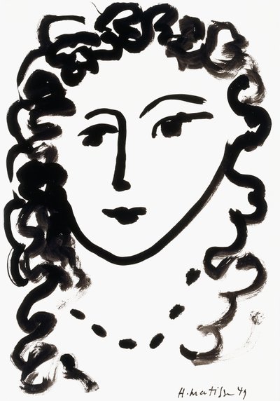 Naisen pää tekijältä Henri Matisse
