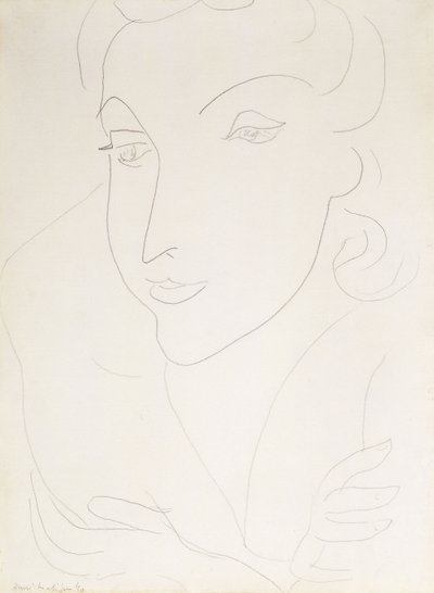 Nuoren naisen pää tekijältä Henri Matisse