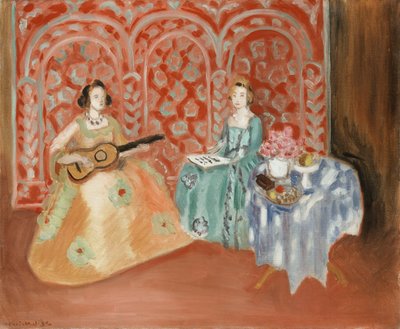 Sisustus - Kaksi hahmoa (muusikot) tekijältä Henri Matisse