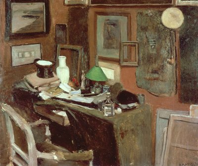 Sisätilat, joissa on silinterihattu tekijältä Henri Matisse