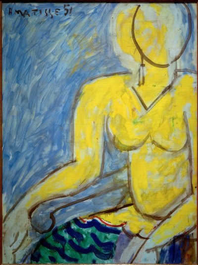 Katia keltaisessa mekossa tekijältä Henri Matisse