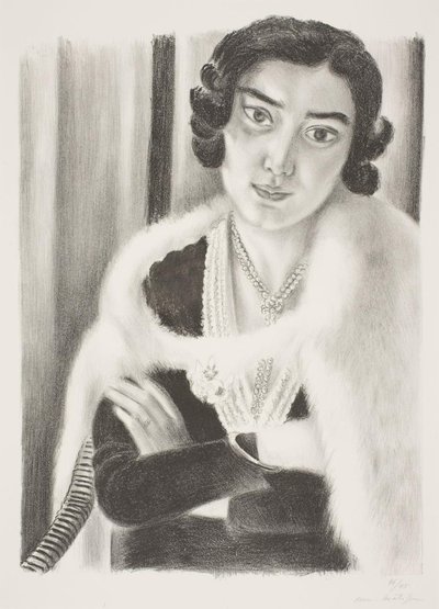 Nainen ketunnahkaviitassa tekijältä Henri Matisse