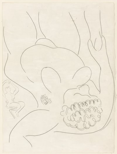 Le Pitre Châtié, neljäs levy teoksesta Poesies de Mallarmé. tekijältä Henri Matisse