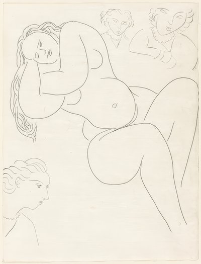 Le Sonneur, levy kahdeksan teoksesta Poesies de Mallarmé. tekijältä Henri Matisse