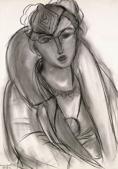 Lydia (Tutkimus muotokuvaa varten sinisessä takissa) tekijältä Henri Matisse