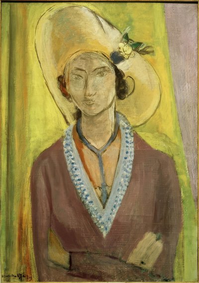 Mademoiselle L.L. Keltainen hattu tekijältä Henri Matisse