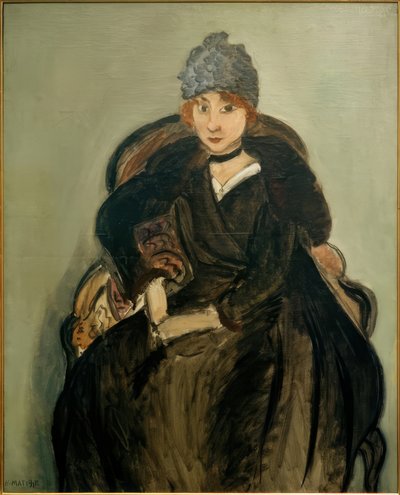Marguerite sinisessä hatussa tekijältä Henri Matisse