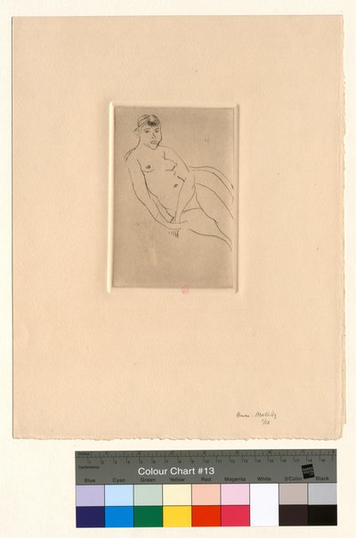 Puoliksi makaava alaston tekijältä Henri Matisse