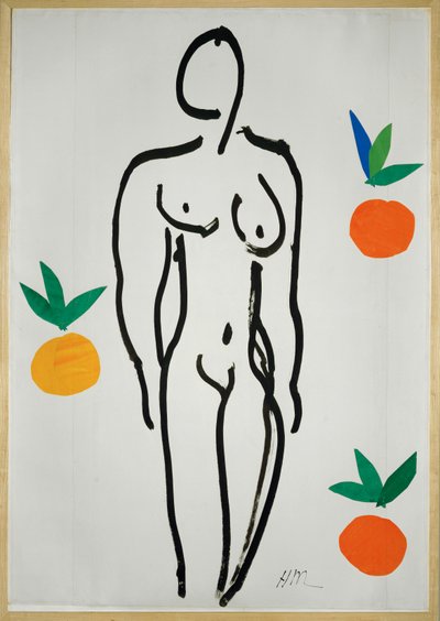 Alaston oranssien kanssa tekijältä Henri Matisse