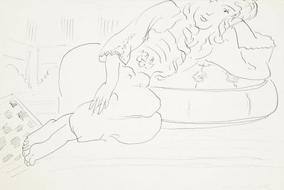 Odalisque-ruutukuvio, tyyny tekijältä Henri Matisse