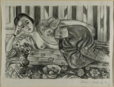 Odaliskia punaisissa satiinihousuissa tekijältä Henri Matisse