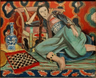 Odaliski turkkilaisessa nojatuolissa tekijältä Henri Matisse