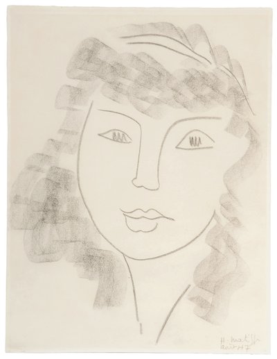 Naisen muotokuva; Portrait de Femme (Naisen muotokuva) tekijältä Henri Matisse