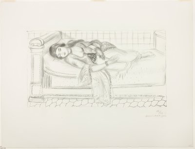 Makuuasennossa oleva hahmo tekijältä Henri Matisse